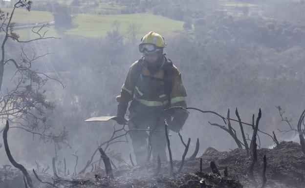Incendios en Asturias: Sorprendido un incendiario cuando prendía fuego al monte en Onís