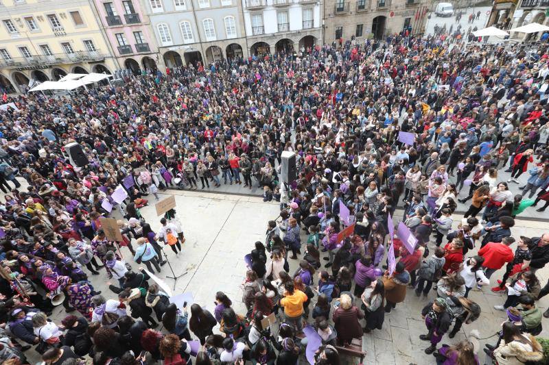Ambiente reivindicativo en la concentración de Avilés