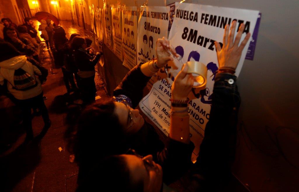 Los piquetes inician las reivindicaciones del Día de la Mujer