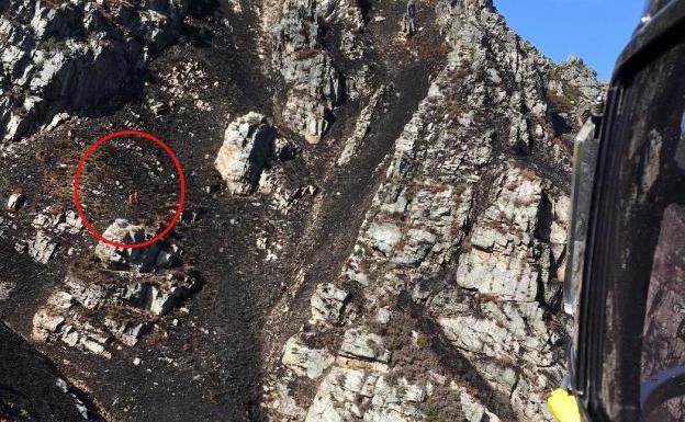 Herida una mujer tras caer cien metros cuando hacía una ruta en Sobrescobio