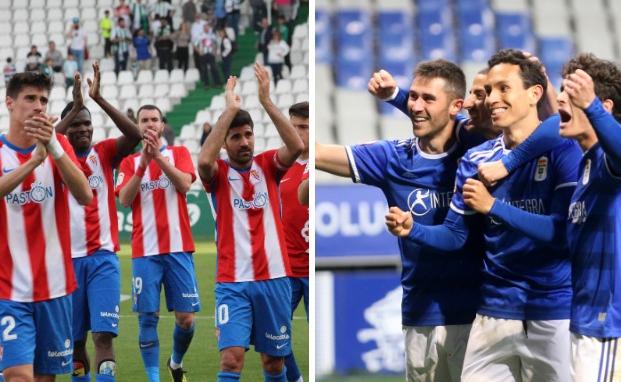 Los lectores eligen las alineaciones del Sporting y Real Oviedo para el derbi asturiano
