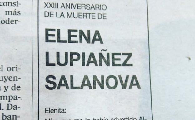El viudo que escribía una esquela a su mujer cada año deja de hacerlo: «Qué pena»