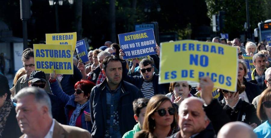 Protesta contra el impuesto de sucesiones
