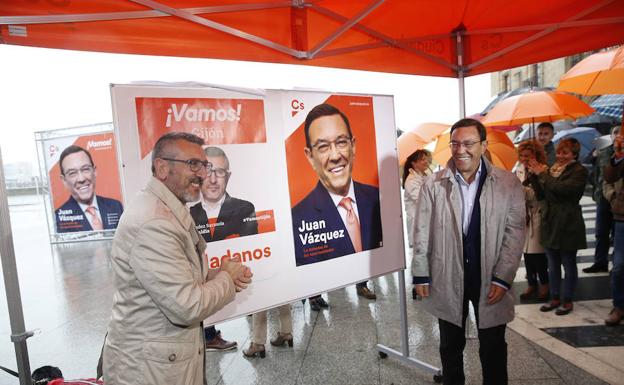 «Tenemos un techo para crecer», dice Juan Vázquez en la apertura de campaña