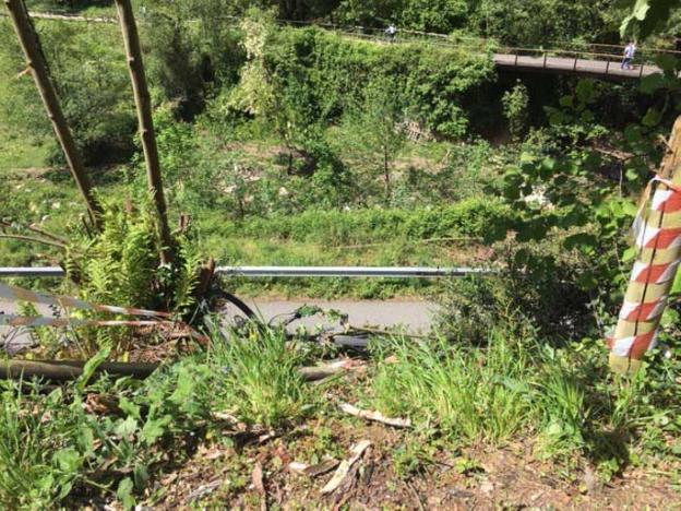 «No pusimos la valla donde cayó el ciclista por falta de dinero»