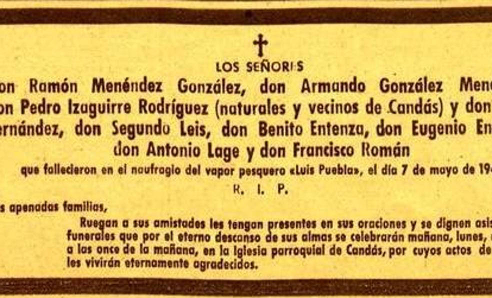 Tragedia a cien millas de Gijón. La tuerta suerte del Luis Puebla (1941)