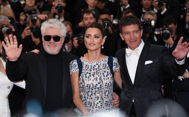 Almodóvar, Banderas y Cruz, hacia la gloria en Cannes