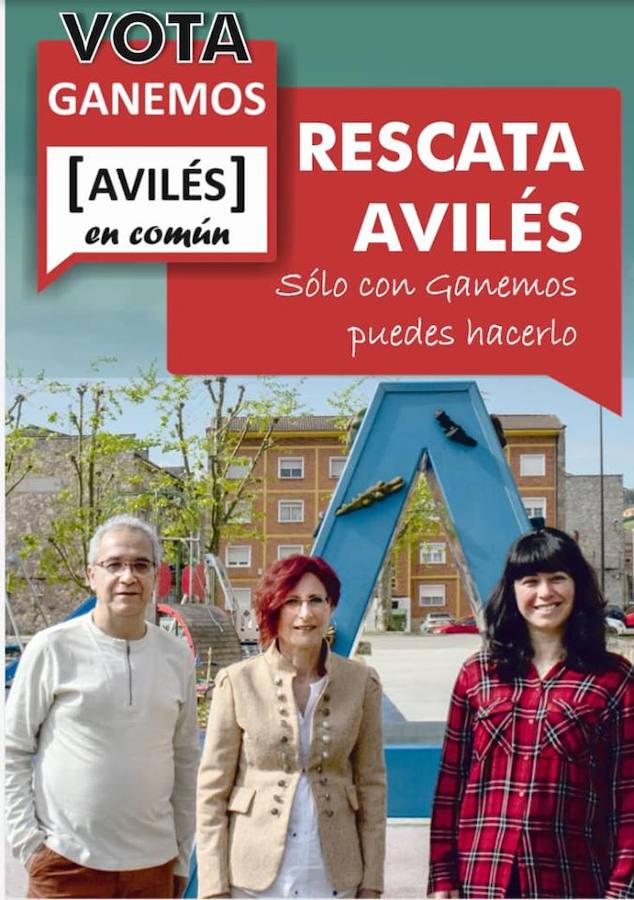 Los carteles electorales en Avilés