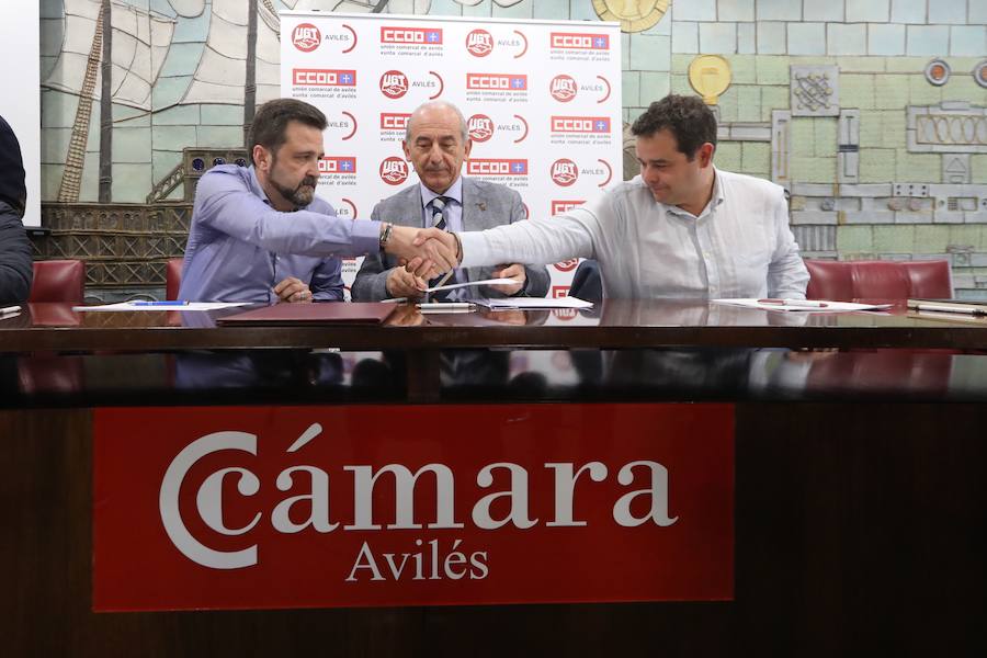 La Cámara de Comercio, UGT y Comisiones crean la «Mesa por la industria de la comarca»