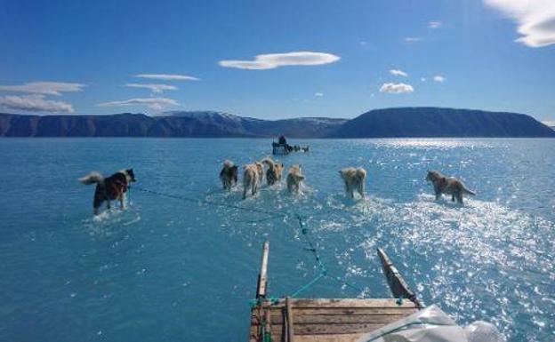 La asombrosa foto que alerta sobre la situación del deshielo en Groenlandia