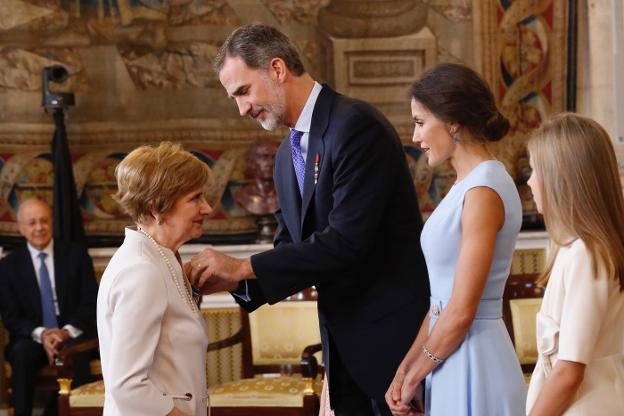 «Estoy encantada, no por el premio, sino por cómo son los Reyes»