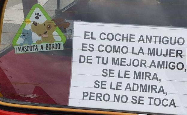 «El coche antiguo es como la mujer de tu mejor amigo, se le mira, se le admira, pero no se toca»