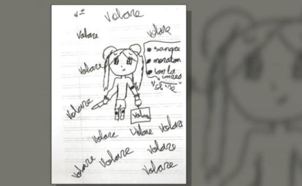 Un dibujo alerta a los profesores de una niña del matrato que sufría en casa