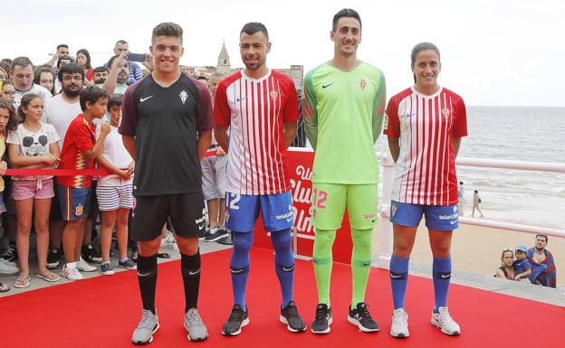 Así son las nuevas camisetas del Sporting