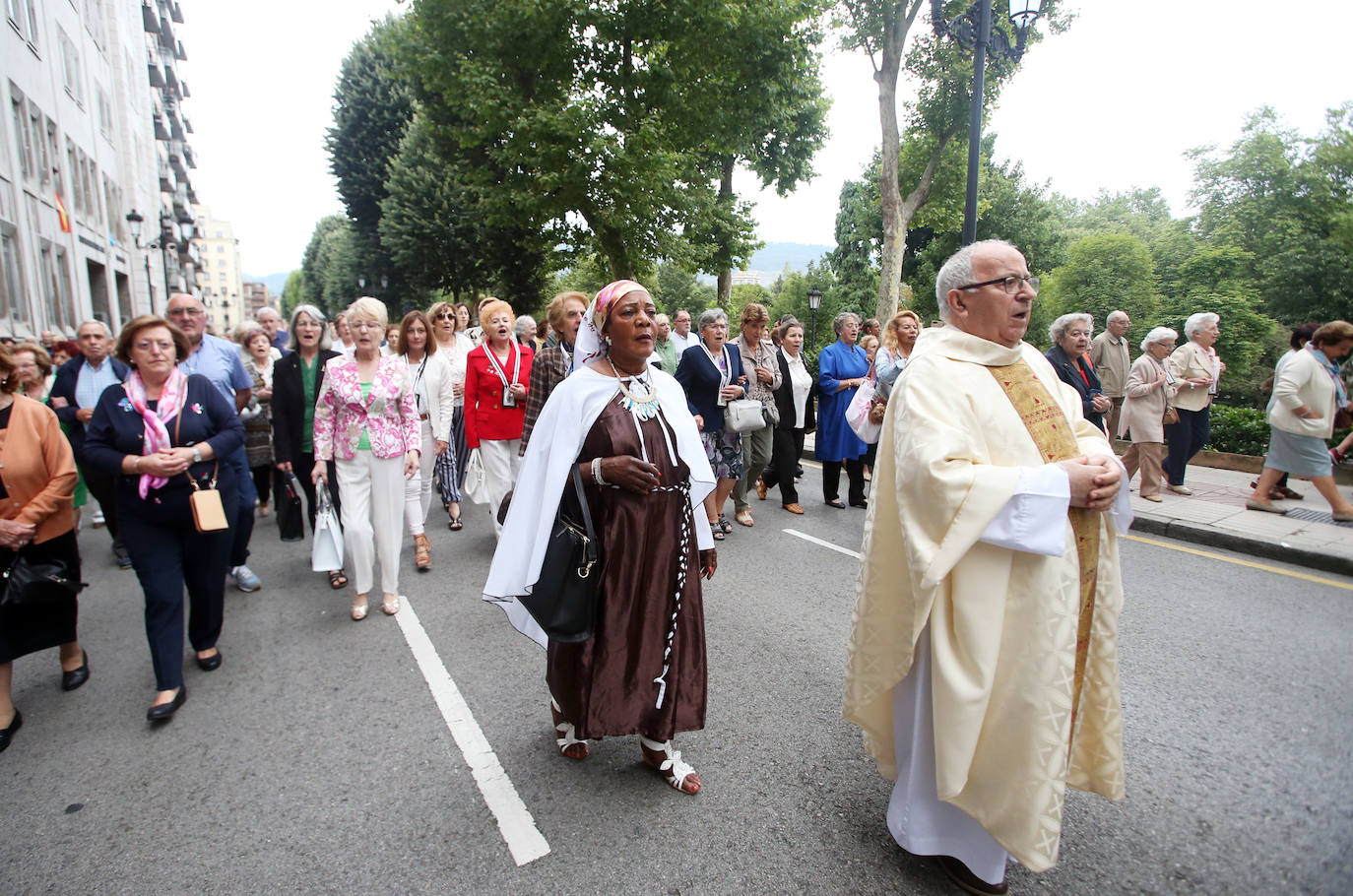 Procesión de la Virgen del Carmen en Oviedo