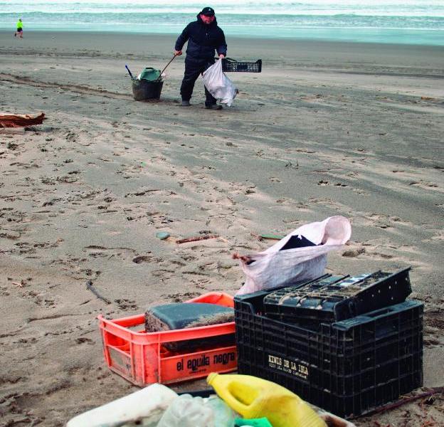 La basura del mar favorece que nuevas especies invasoras colonicen las playas de Asturias