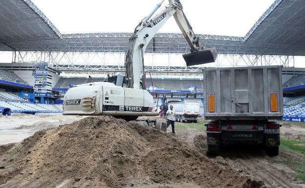Rivas pide información sobre el mantenimiento del césped del Tartiere