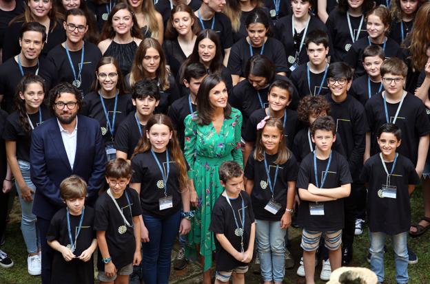 Doña Letizia: «Me encanta venir cada mes de julio a Oviedo»