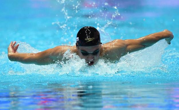 Joan Lluis Pons, cuarto en la final de los 400 estilos con récord de España