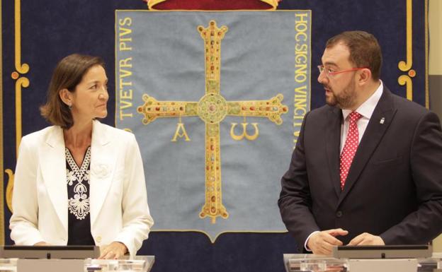 Reyes Maroto y Adrián Barbón se comprometen a ayudar a Alcoa a consolidar su proyecto