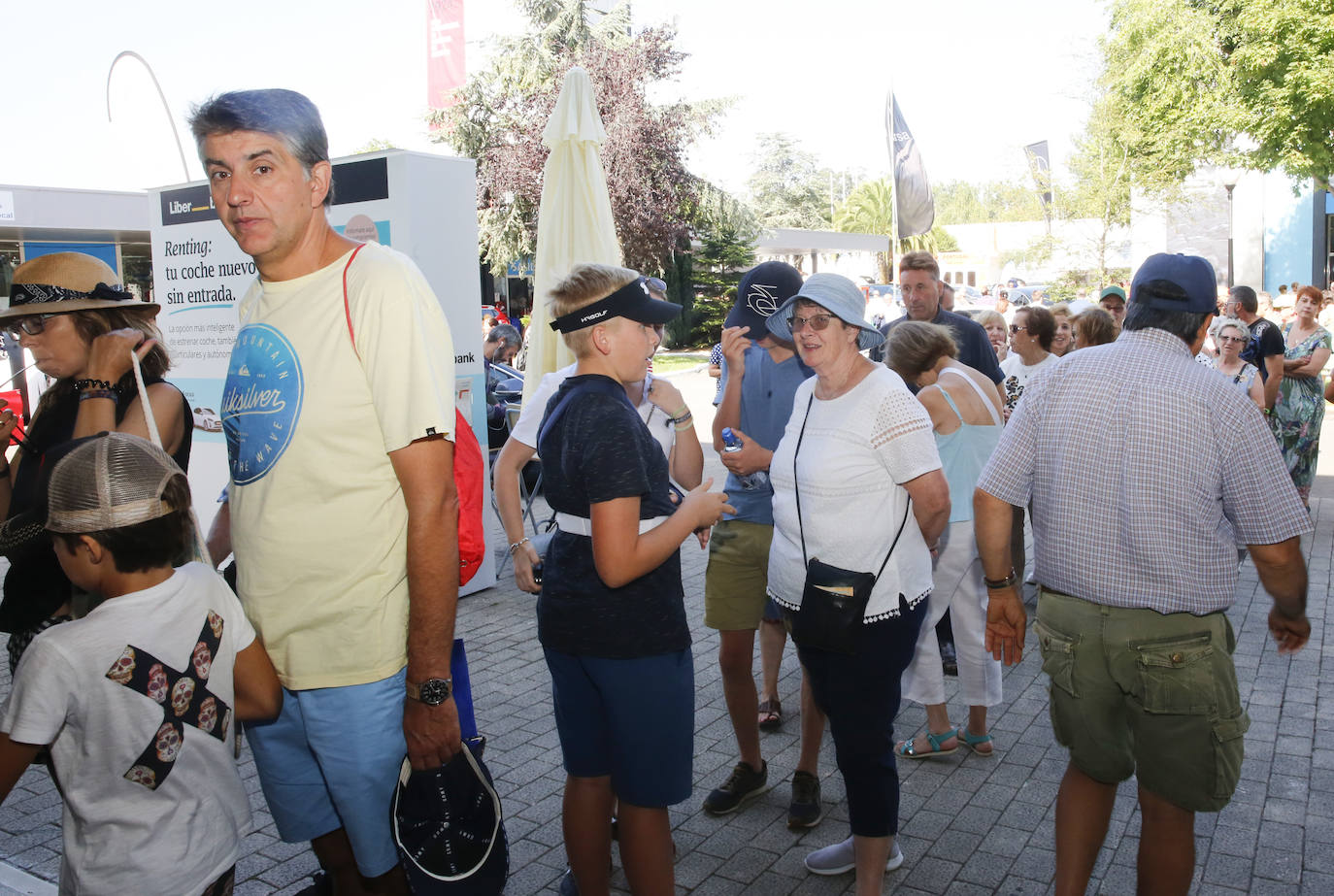 Llenazo en el pabellón de Liberbank en su día en la Feria