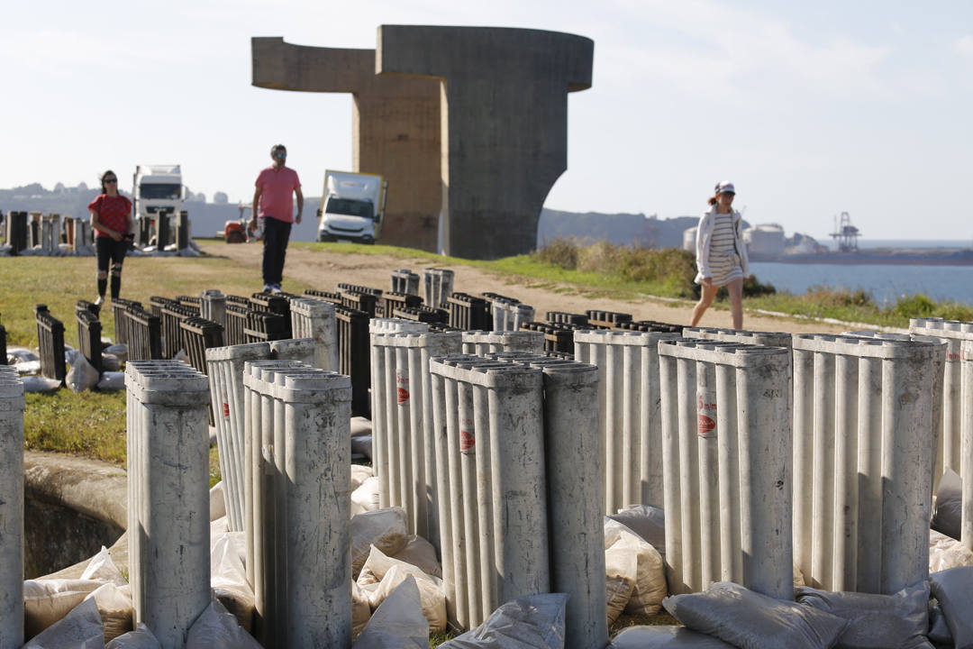 Todo a punto para la gran Noche de los Fuegos de Gijón