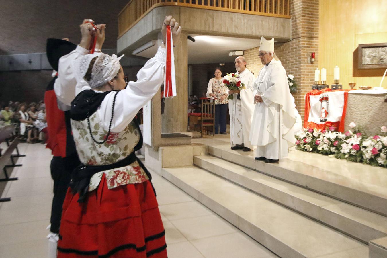 Misa en honor a la Virgen de Begoña en Gijón