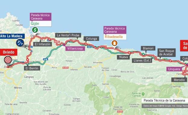 Cortes de tráfico en Gijón y Oviedo el sábado por la Vuelta Ciclista a España