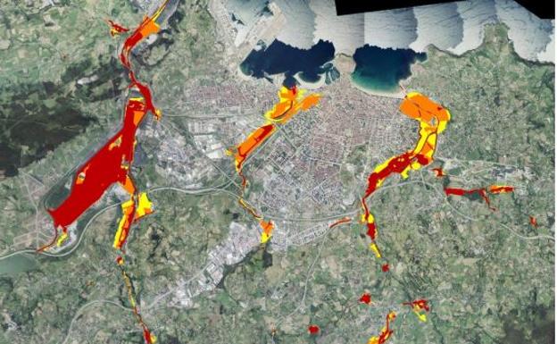 Gijón, una de las quince zonas con mayor riesgo de inundación en España