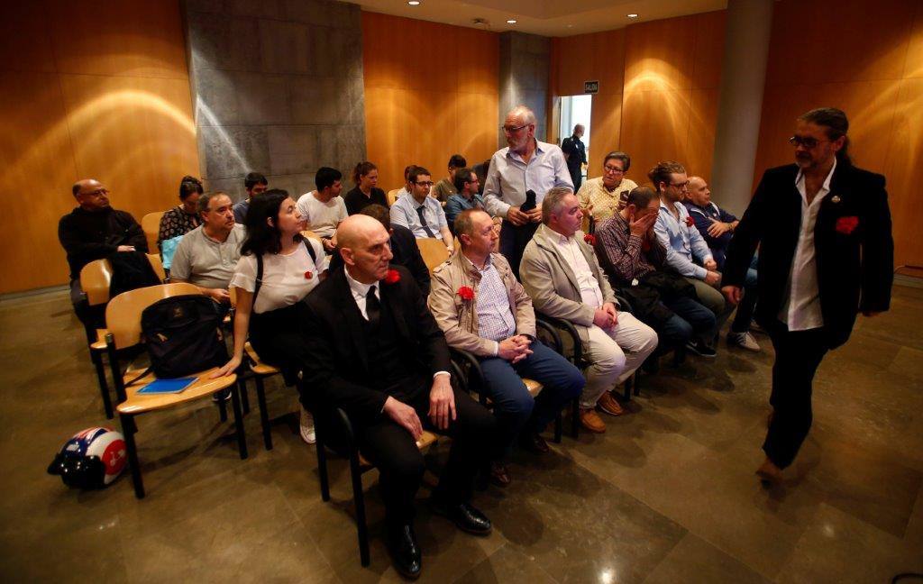 Protesta sindical de apoyo a los acusados del hotel Reconquista