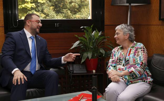 La alcaldesa de Gijón, segura de que «en estos cuatro años veremos la ZALIA funcionando»
