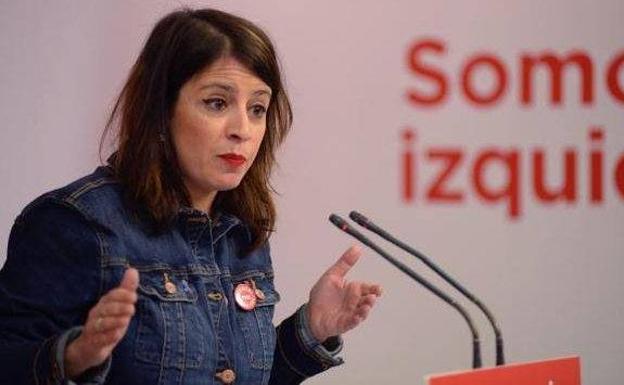 Adriana Lastra: «El PSOE no está preocupado por que el partido de Errejón concurra a las elecciones»