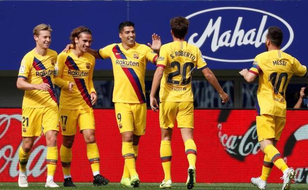 Griezmann y De Jong ya encajan en un Barça líder