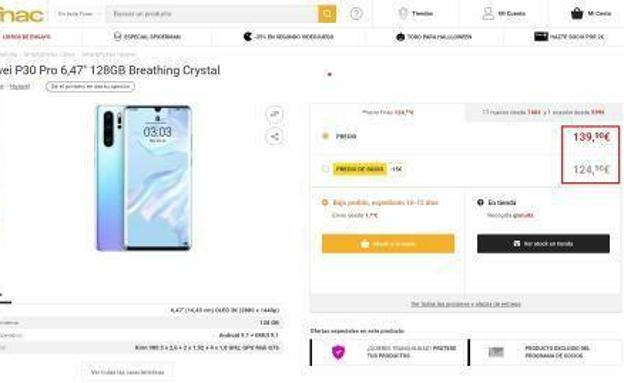 Un Huawei P30 Pro por sólo 139 euros en FNAC que se agotó... por un error
