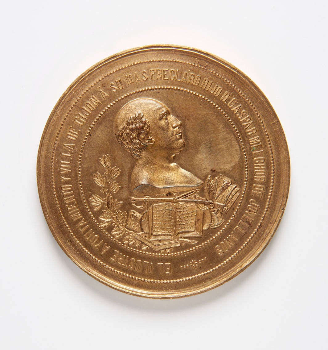 Colección de medallas en el Pueblo de Asturias