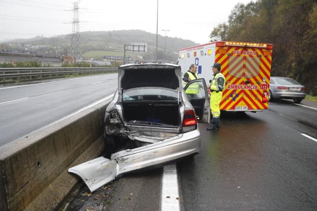 El corredor del Nalón registra tres accidentes en apenas tres horas