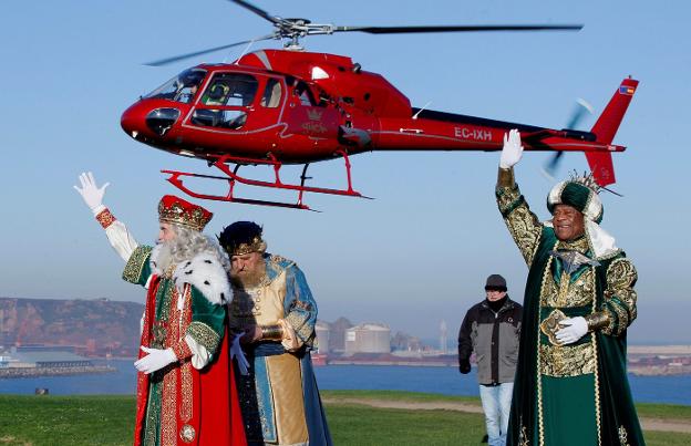 La cabalgata de los Reyes Magos de Gijón, sin animales