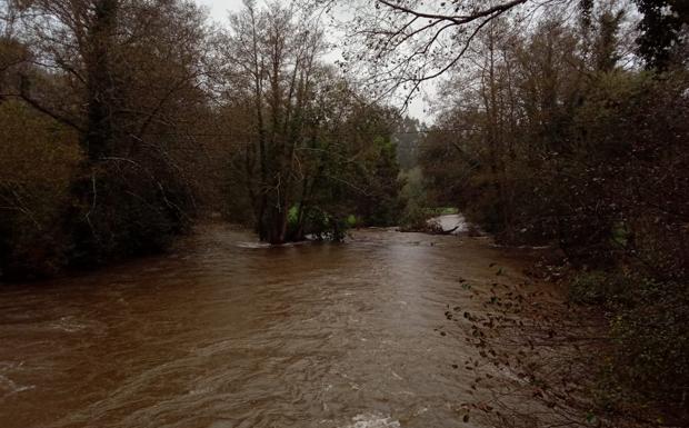 Temporal en Asturias | El Occidente, vigilante ante el aumento del caudal de los ríos