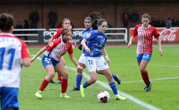 El Sporting da la campanada en el derbi femenino