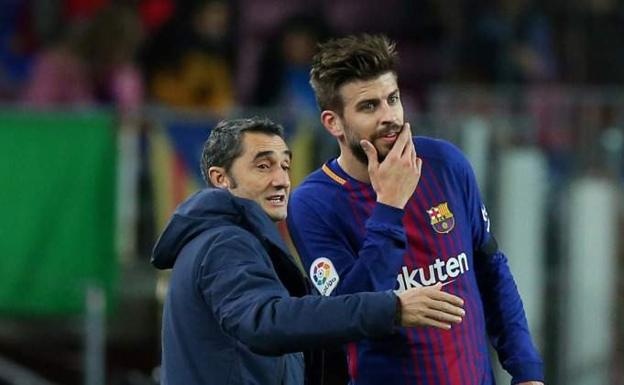 Valverde sobre Piqué: «Si le veo concentrado jugará, y si no jugará otro»