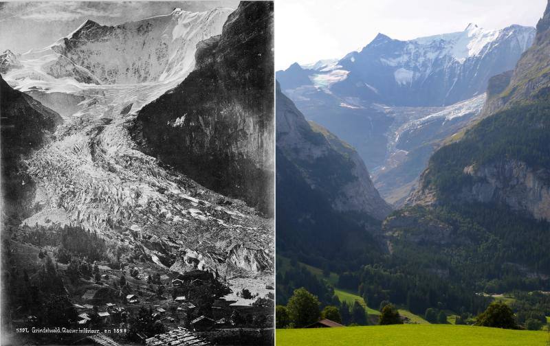 Antes y después: Así ha afectado el cambio climático a estos glaciares