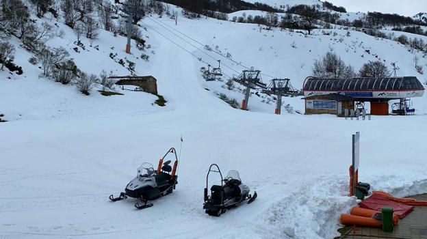 La pérdida de espesores de nieve dificulta la apertura parcial de Pajares