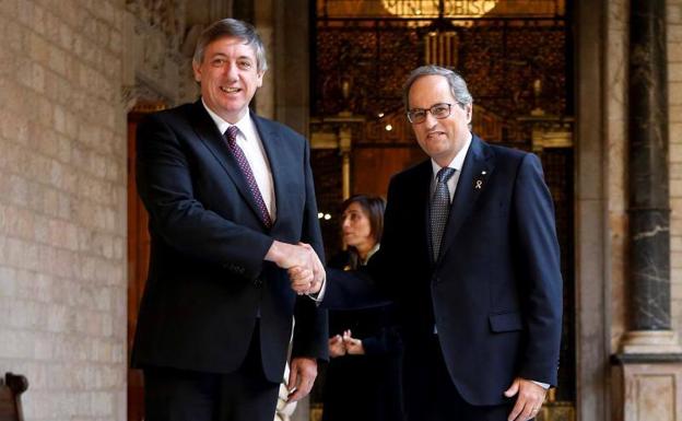 Torra insiste en la independencia mientras ERC explora el diálogo