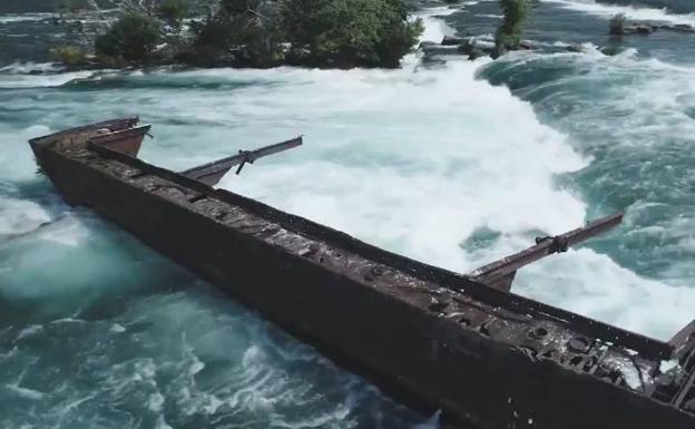 Aparece un barco en las Cataratas del Niágara que desapareció hace más de un siglo