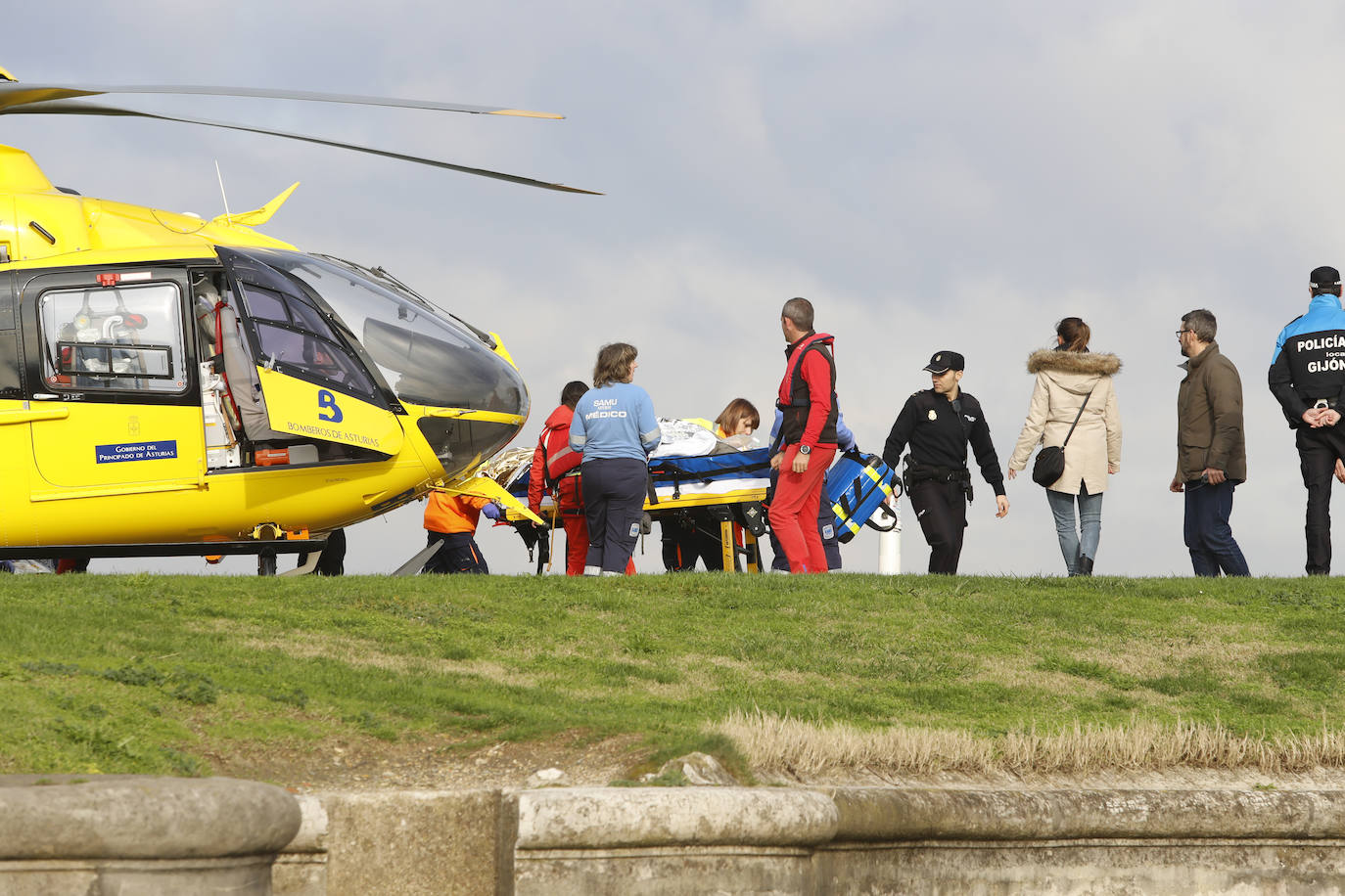 Rescate en el cerro de Santa Catalina