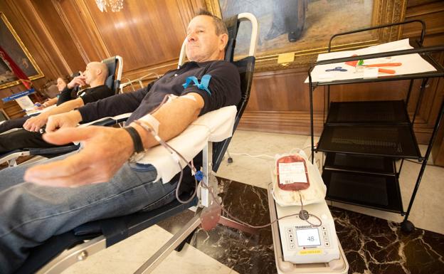 El salón de recepciones del Ayuntamiento acoge de nuevo el Maratón de Donación de Sangre