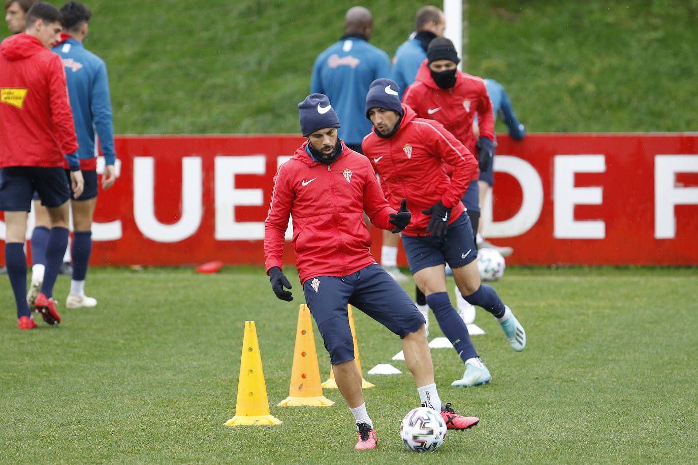 Entrenamiento del Sporting (16/12/2019)