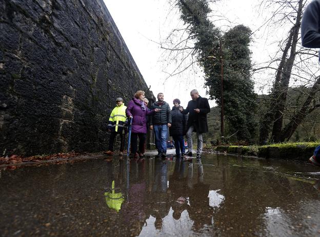 Los ríos Noreña y Nora, desbordados