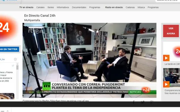 ... y Puigdemont se coló en TVE