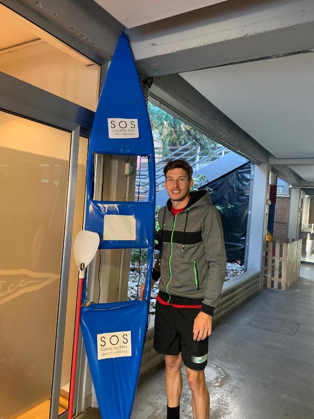 Carreño apoya a los piragüistas